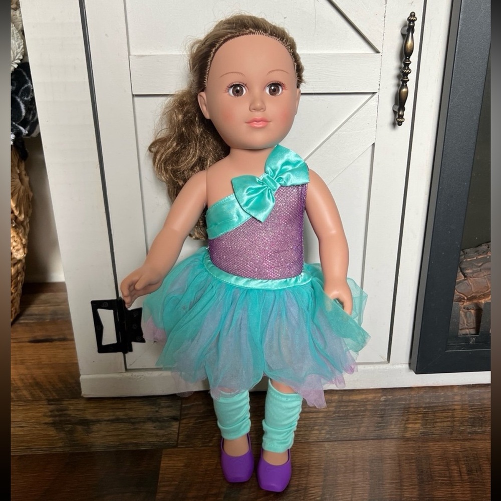 My Life 18” Ballerina Doll, Brunette, brown eyes